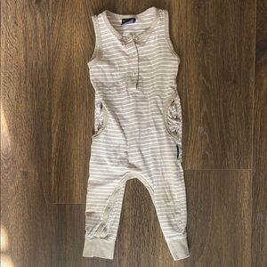 Little bipsy striped tank romper